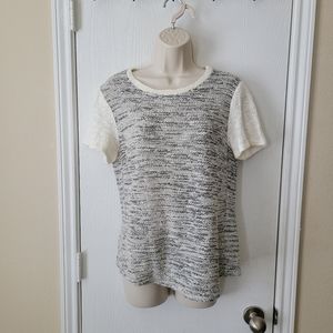 Rebecca Taylor Tweed Short Sleeve Top